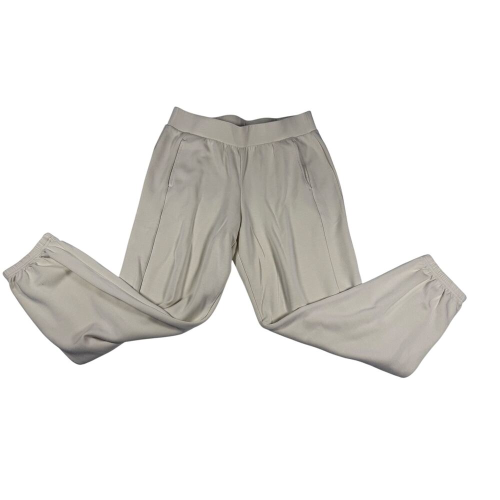 Lou and Grey Scubasoft Sweatpants Women M Cream Beige Tapered Jogger Pants